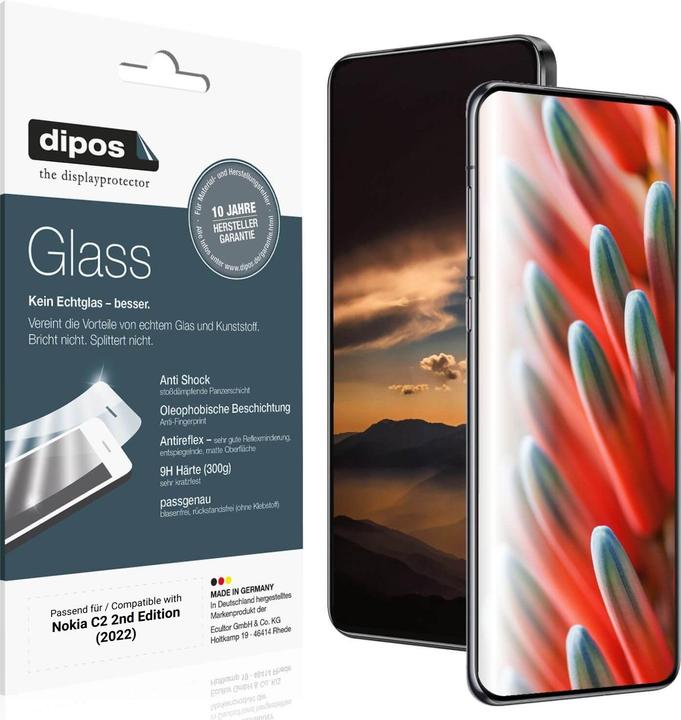 Produktbild Dipos Anti-Shock Displayschutz Matt 9H (1 Stück, Nokia C2)