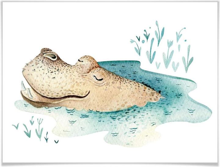 Produktbild Trenddeko Kvilis - Hippo (120 x 100 cm)