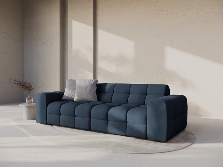 Actual product image Micadoni Velvet Sofa, "Kendal", 4 Seats, 255x103x79Made in Europe (2 person sofa, 3-seater, 4-seater)