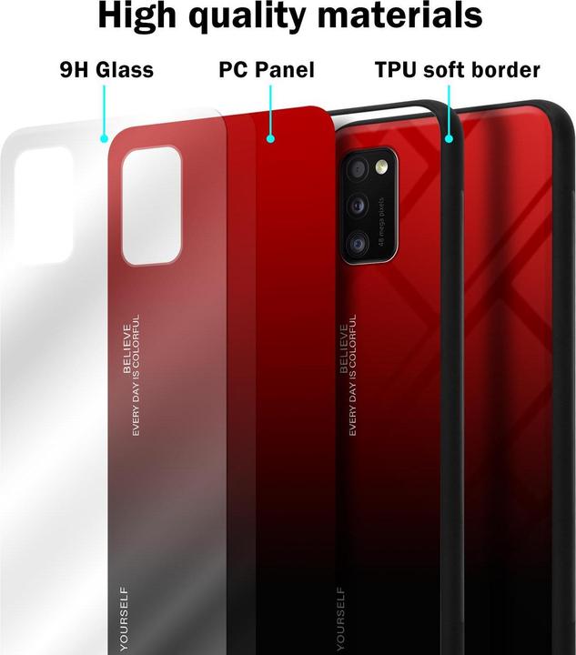 Produktbild Cadorabo TPU 2 Farben Glas Cover (Samsung Galaxy A41)