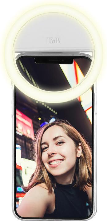 Immagine prodotto T'nB Influenza LED Ring Clip per smartphone, 6500K, batteria da 125 mAh
