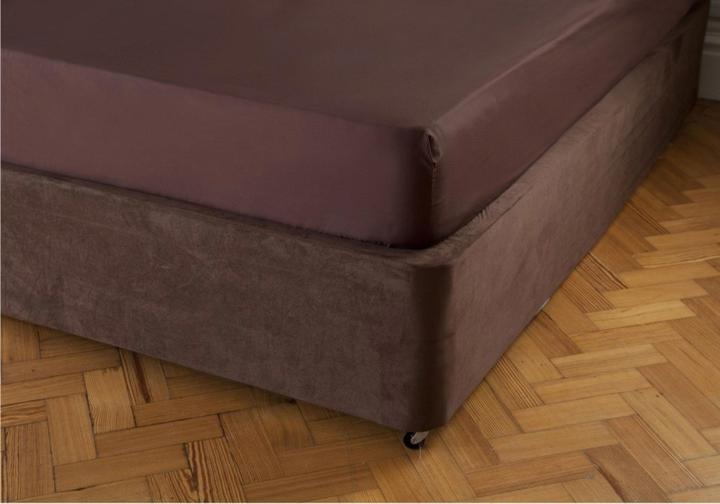 Actual product image Belledorm Faux Suede Divan Base Wrap (19in)