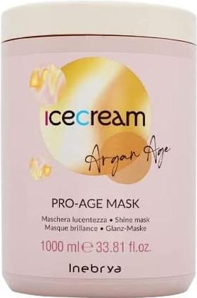 Produktbild Inebrya Ice Cream Argan Pro Age maska nabłyszczająca z olejkiem arganowym 1000ml (1000 ml)