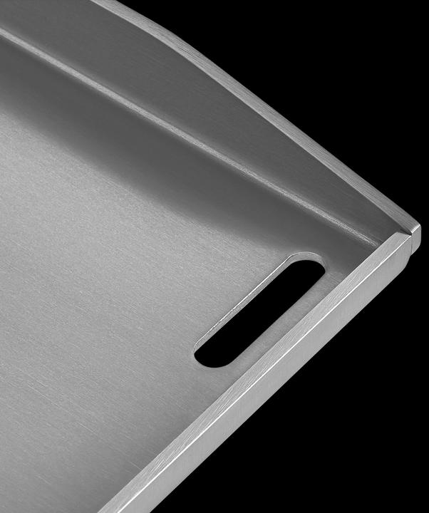Actual product image Burnhard Stainless steel plancha grill plate EARL 42.5 x 39.6 x 3 cm