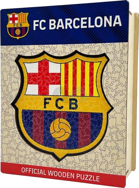 Actual product image Iconic FC Barcelona - Logo - Wooden Puzzle Size L (500 pieces) (500 pieces)