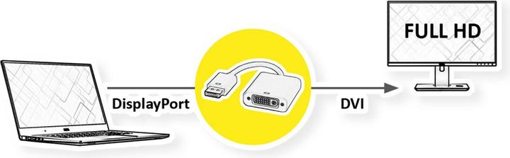 Image du produit Value DisplayPort fermé (DVI, 15 cm)