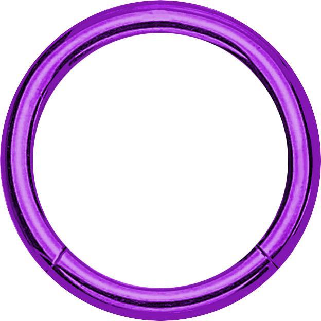 Produktbild Star Piercing Micro Segmentring klappbar violett (ohne Messing, Chirurgenstahl 316L)