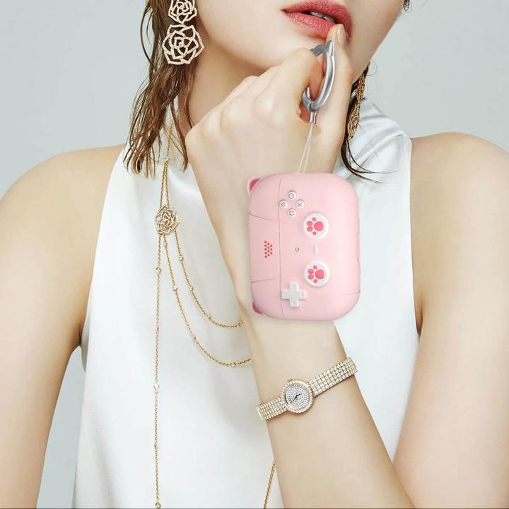 Produktbild Cover-Discount Airpods Pro / 3 - Silikoncase Schutzhülle 3D schwarz (Kopfhörer Hülle)