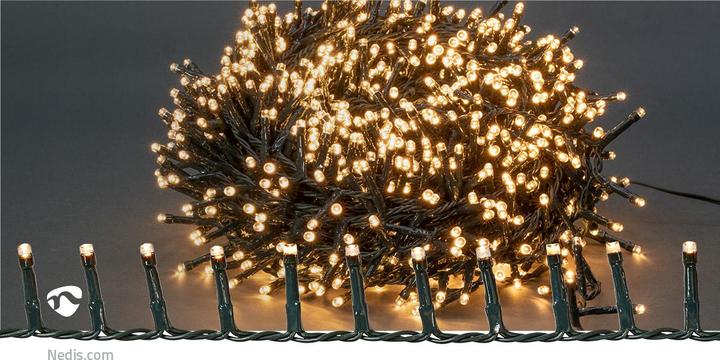 Image du produit Nedis Luminaires décoratifs | Grappe compacte | 1200 LED's Blanc chaud | 24 m | Effets de lumière : 7 | (24 m)