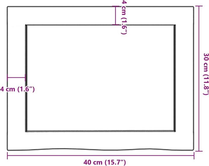 Actual product image VidaXL Emerald (40 x 4 x 30 cm)