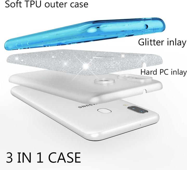 Produktbild Nalia Glitzer Hülle (Samsung Galaxy A40)
