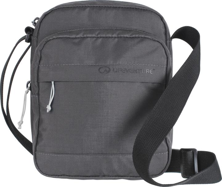 Lifeventure RFiD Shoulder Bag, Recycled, Grey