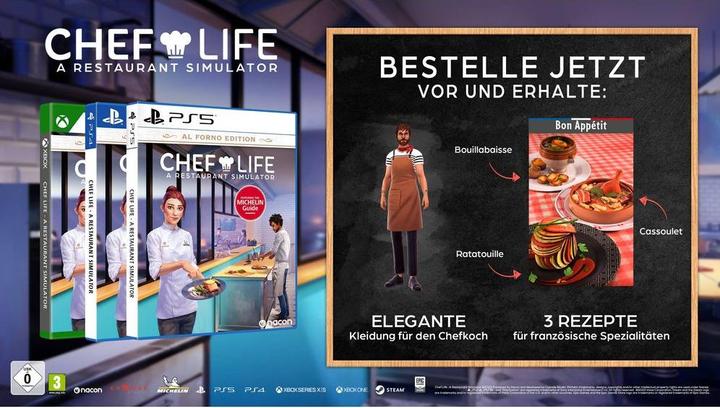 Immagine prodotto Nacon Gaming Chef Life: un simulatore di ristorante - Edizione Al Forno (Switch, DE)
