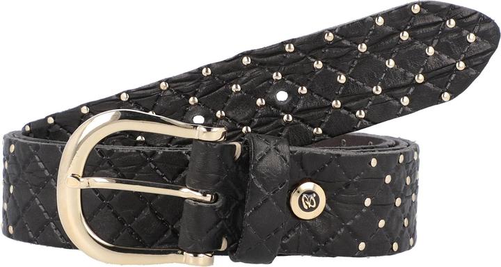 B.Belt Lina Gold Nietengürtel Leder