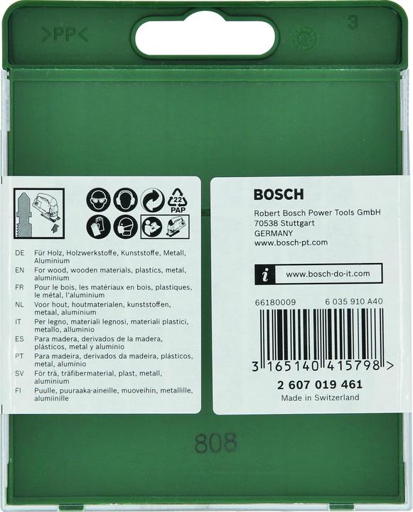 Immagine prodotto Bosch Professional Zubehör Set di 10 pezzi STS (legno/metallo) T-