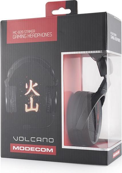 Actual product image Modecom MC-828-STRI cordless headphones with microphone (Cable)