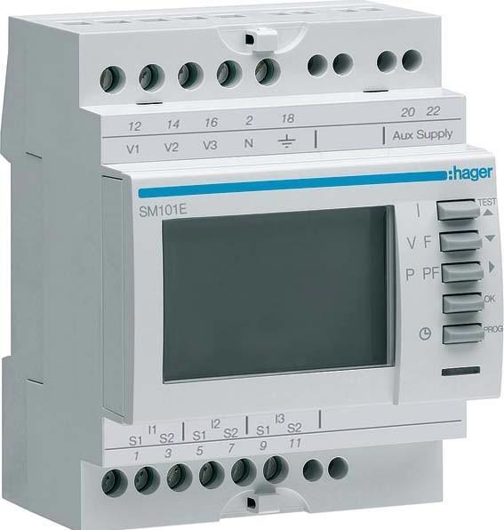 Immagine prodotto Hager Multimetro HAG SM101E per guida top hat