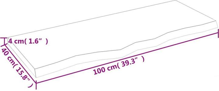 Produktbild VidaXL Gianna (100 x 4 x 40 cm)