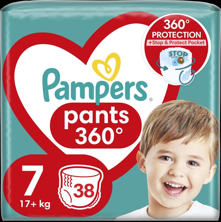 Image du produit Pampers Pantalon-couches, taille 7, 38 couches, 17kg+ (Taille 7, 38 pièce(s))