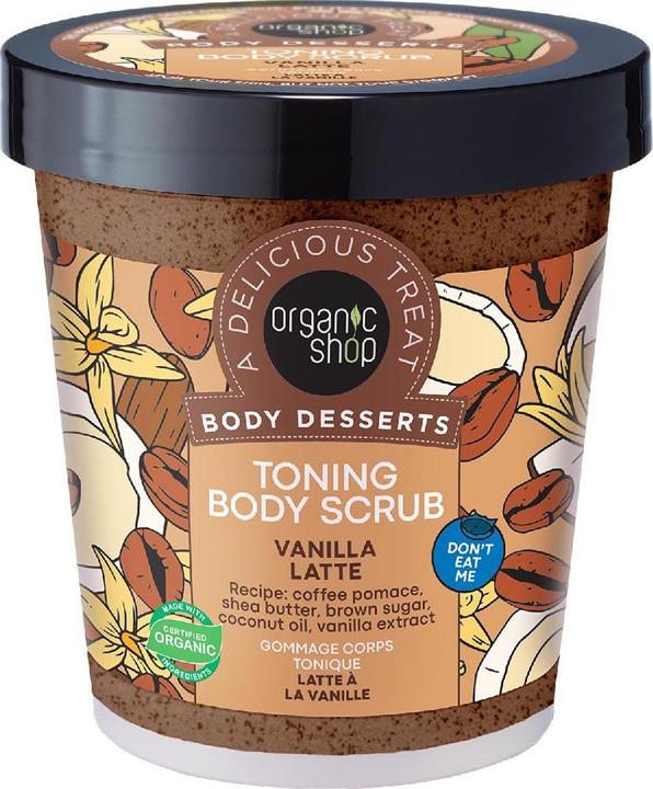Organic Shop Body Desserts Toning Body Scrub Vanilla Latte 450ml (450 ml)