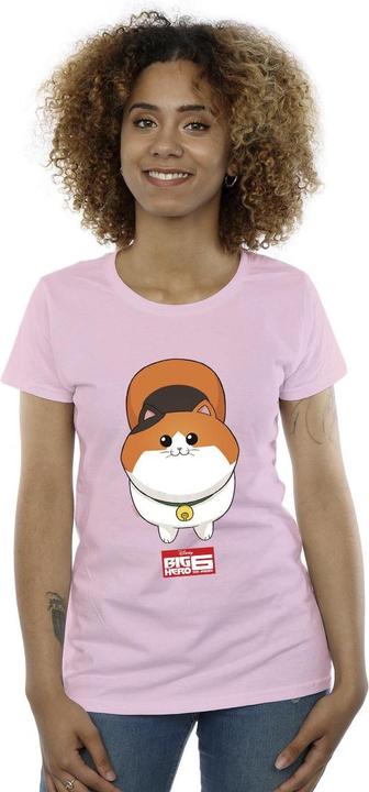 Actual product image Disney Womens/Ladies Big Hero 6 Baymax Kitten Face Cotton T-Shirt (XXL)
