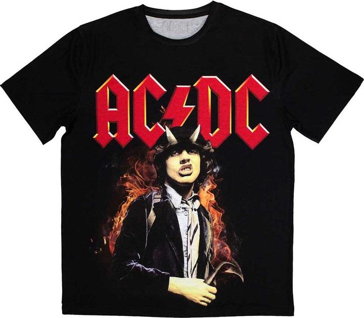 AC/DC Angus Highway To Hell Sublimation Print T-Shirt