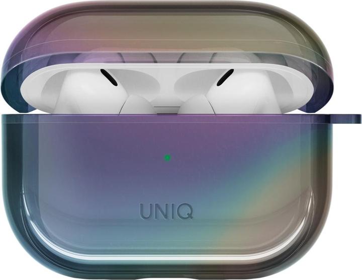 Actual product image Uniq Case Iridescia for AirPods Pro 2 Hang Case midnight quartz