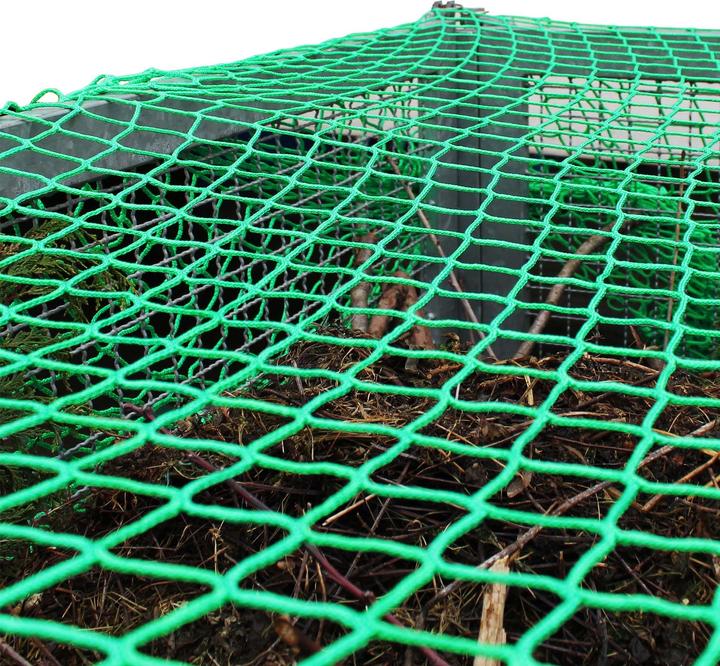 Produktbild Wiltec Ladungssicherungsnetz 4x2,5m Grün Anhänger Randkördel Witterungsbeständig