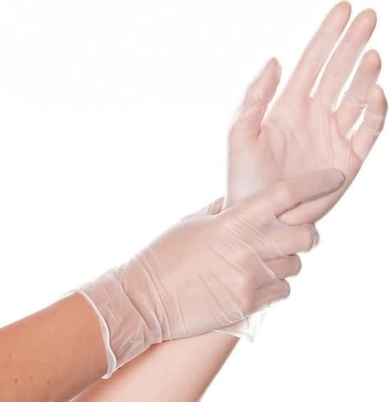 Produktbild Hygostar Vinyl Einweghandschuhe Ideal puderfrei (XL)