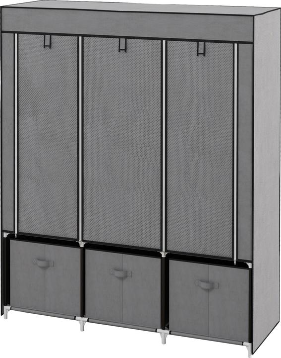 Image du produit Homcom Armoire en tissu avec porte (125 x 43 x 162,5 cm)