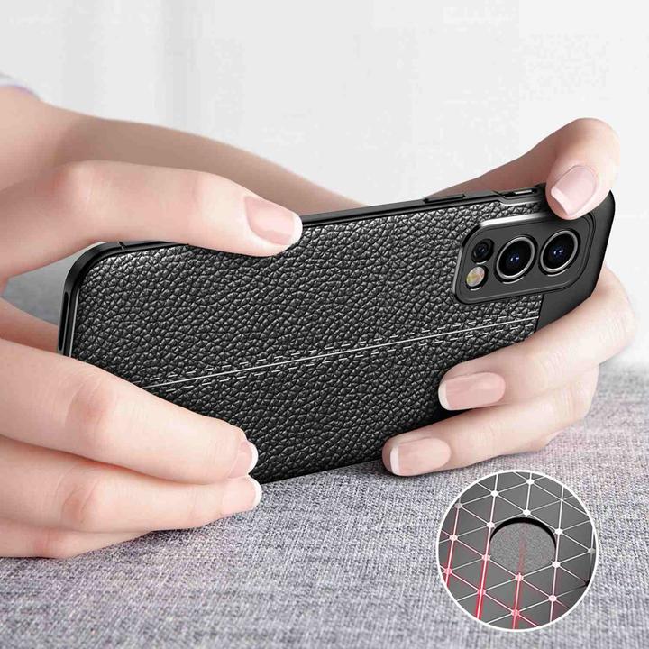 Image du produit Cadorabo Coque TPU Kunstleder Struktur (OnePlus Nord 2 5G)