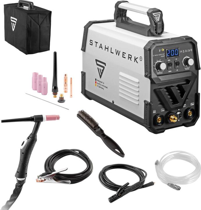 Image du produit Stahlwerk Poste à souder DC TIG 200 ST IGBT avec 200 ampères et MMA E-Hand