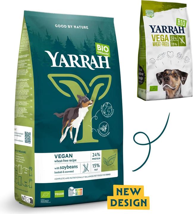 Produktbild Yarrah Trockenfutter Dog TF Bio Vega, 2 kg, Adult, Getreidefrei (Adult, 1 Stk., 2000 g)