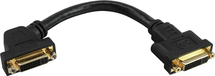 Actual product image InLine Adapter AV DVI-I - DVI-I black (17301G) (0.20 m, DVI)