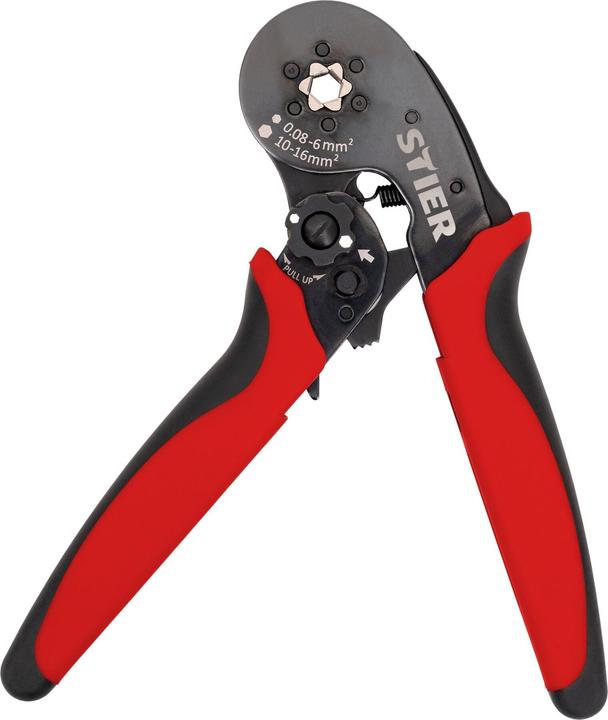 Produktbild Stier Crimpzange für Aderendhülsen Sechskant-Pressung 16 mm² (185 mm)