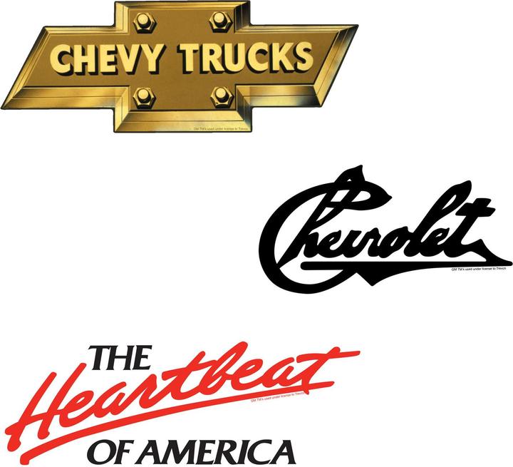 Immagine prodotto Chevrolet Deluxe Logo Adesivi Misura Confezione 50