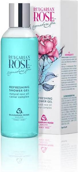 Produktbild Rose Erfrischendes Duschgel Bulgarian Signature Spa mit Rosenöl, Kaviar und Totes Meer Salz 200ml (200 ml)