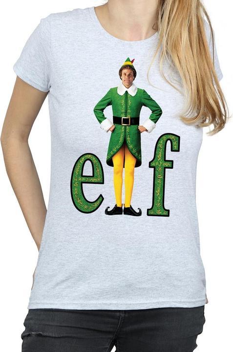 Actual product image Elf Womens/Ladies Buddy Logo Cotton T-Shirt (L)