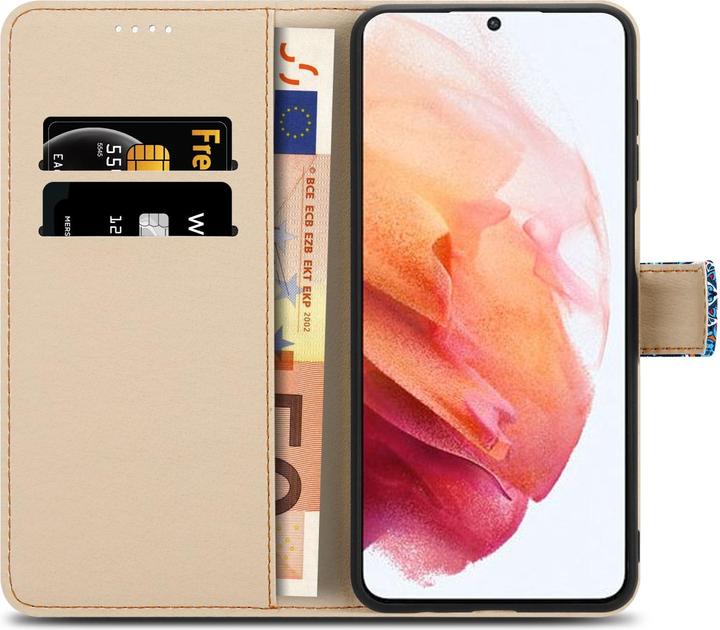 Actual product image Cadorabo Book cover with print (Samsung Galaxy S21+)