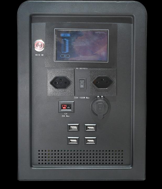 Immagine prodotto Autosolar Powerstation 1500W "Swiss Edition" con cassa solare da 195W (1500 Wh, 26.40 kg)