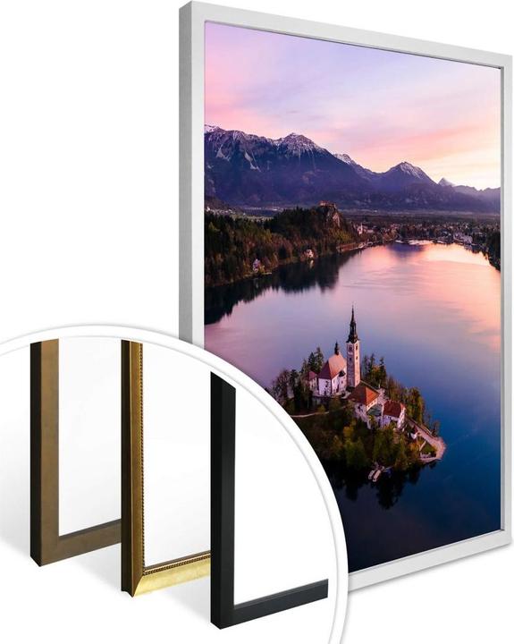Actual product image Trenddeko Lake Bled in Slovenia (30 x 40 cm)