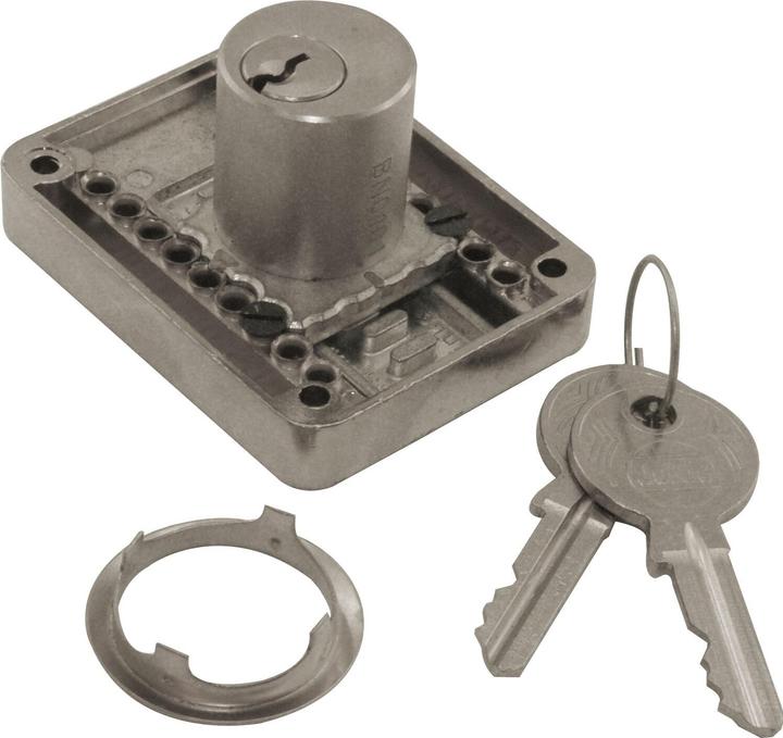 Actual product image Junie 2828 Cylinder rim lock lock BN 0104, cylinder brass matt nickel-plated