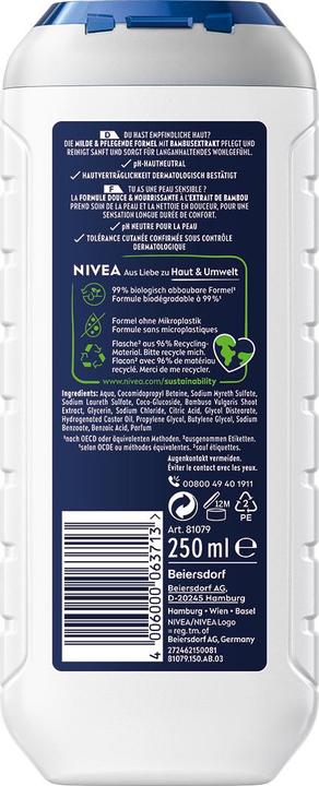 Actual product image NIVEA Multipack Pflegedusche Sensitive (6 Stück)