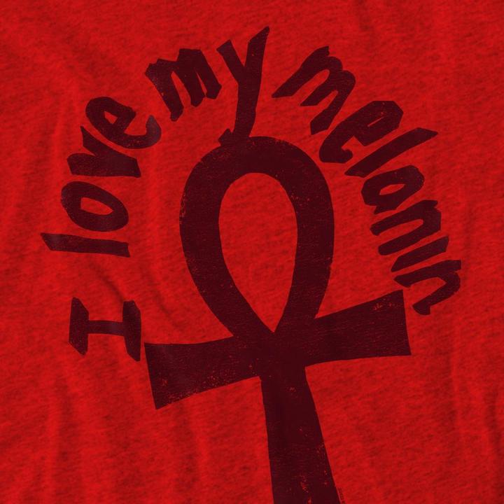 Actual product image Bet Unisex Adult I Love My Melanin T-Shirt (XL)