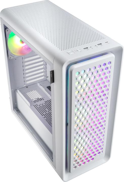 Produktbild Fortron FSP CUT593P E-ATX Ultra Tower 3xARGB WHITE (mATX, Mini-ITX, ATX)