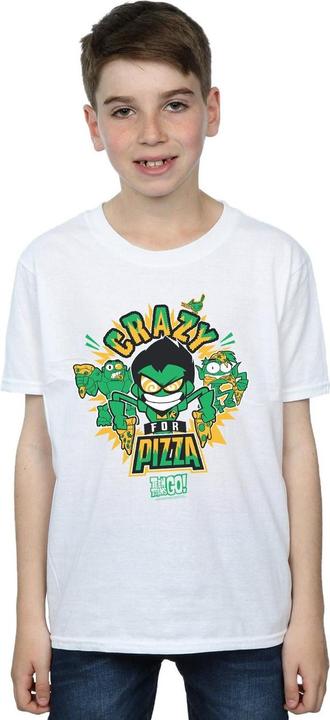 Immagine prodotto Teen Titans Go Crazy For Pizza Maglietta Ragazzi (152, 158)