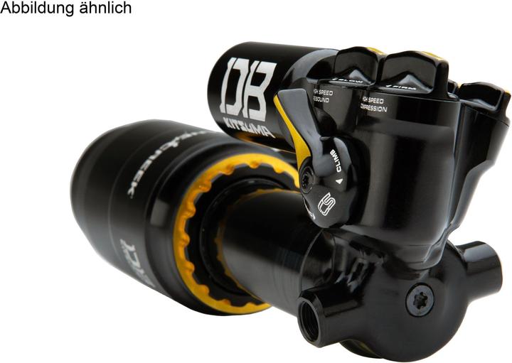 Actual product image Cane Creek DBKitsuma Air air damper, 205/62.5mm, Trunnion, 15.02mm Open End Eye (205 mm, 62.50 mm)