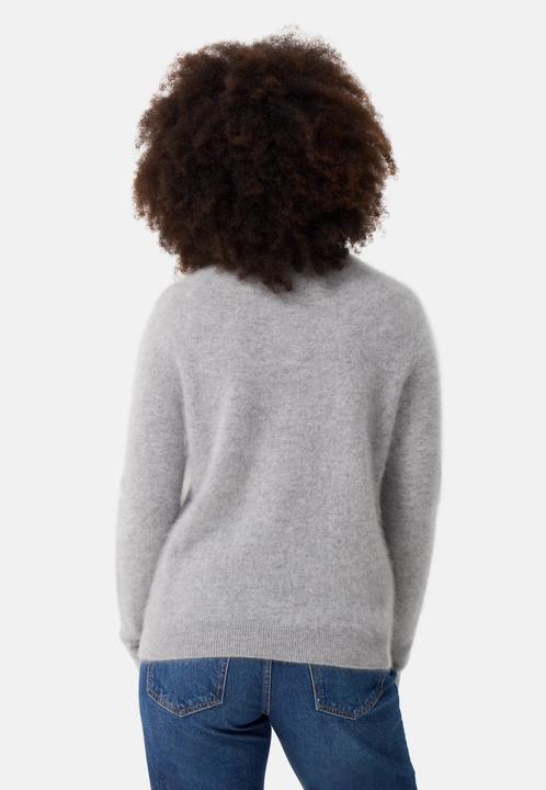 Immagine prodotto Cash-Mere Brushed Kaschmir Pullover mit kurzem Stehkragen (XS)