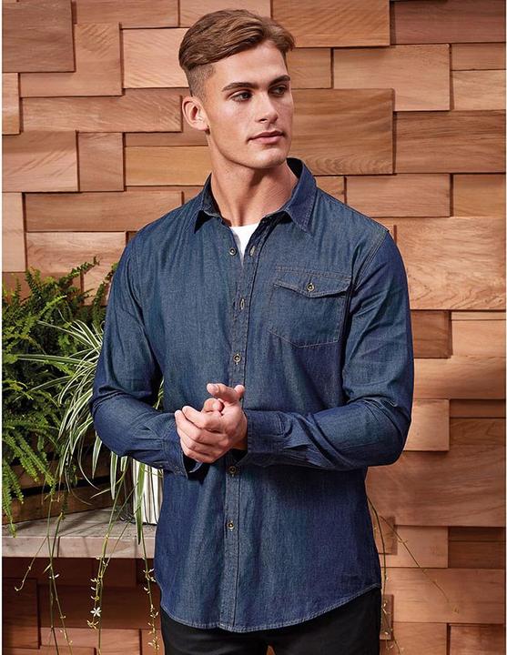 Produktbild Premier Jeans Naht Langarm Denim Hemd (L)