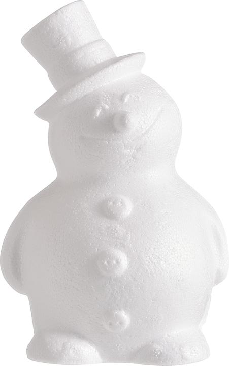 Image du produit VBS Moule en polystyrène Bonhomme de neige avec chapeau, 17 cm